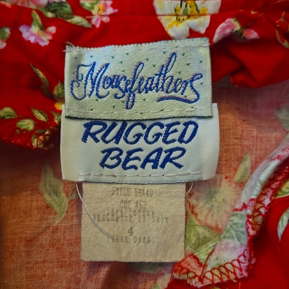 Vintage Mousefeathers Rugged Bear Dress Size 4 - Picture 5 of 6